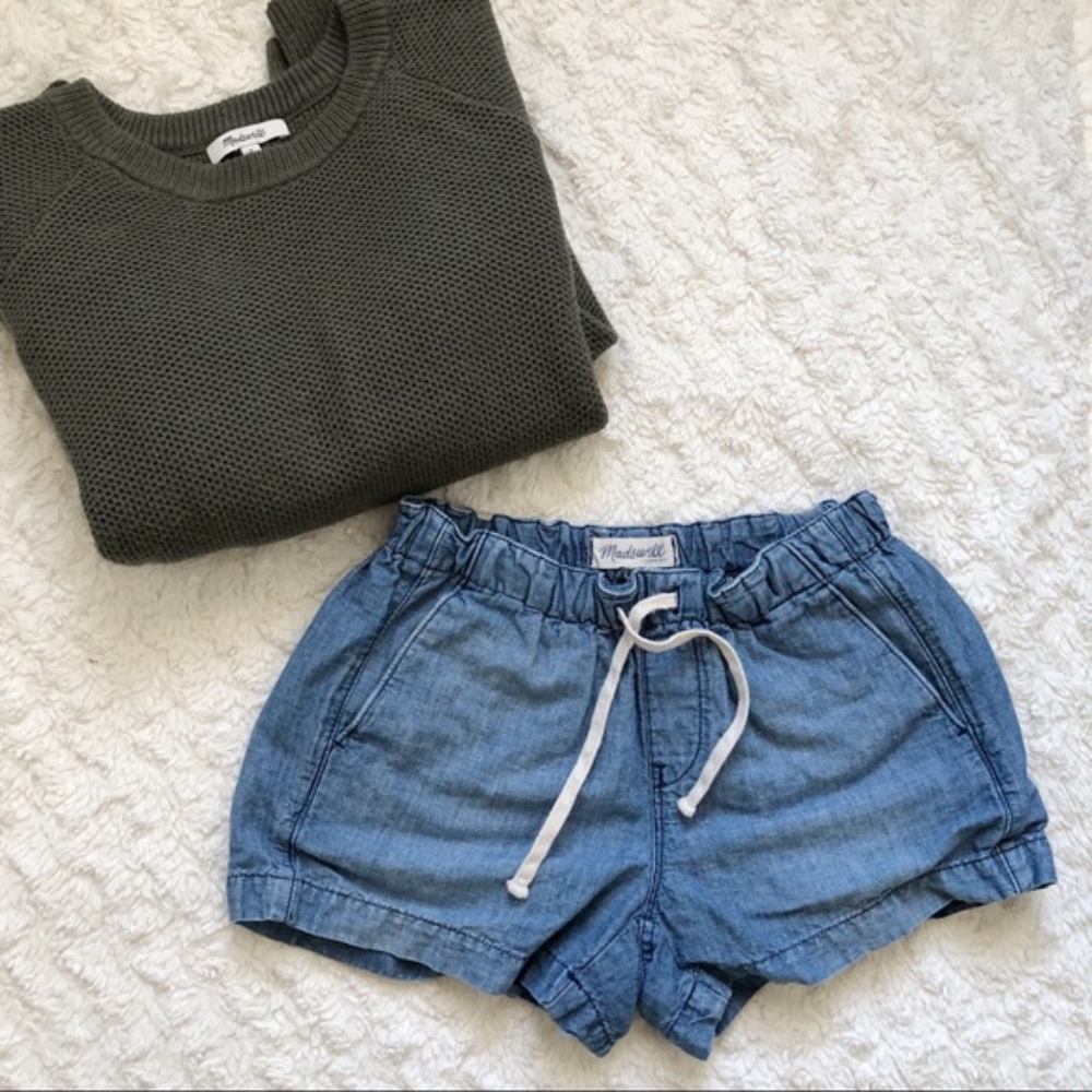 Madewell Linen/Denim Shorts